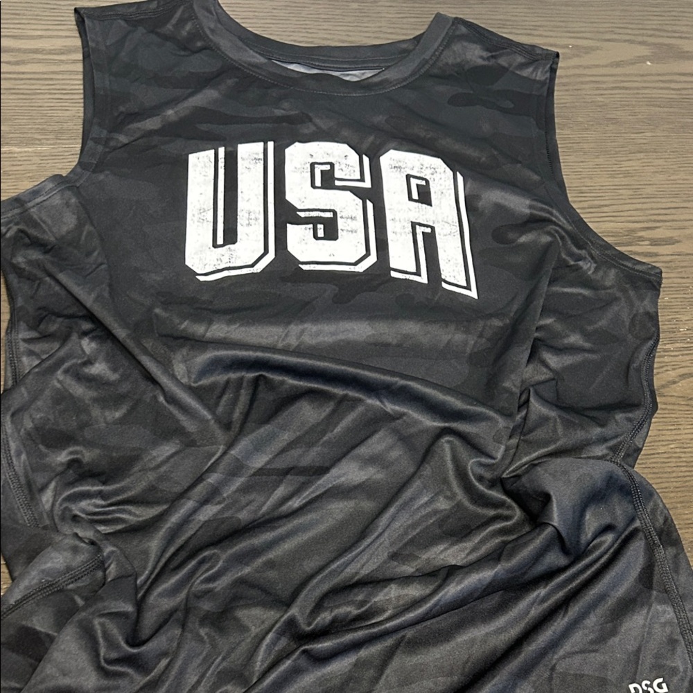 DSG USA Boys Charcoal Sleeveless Top